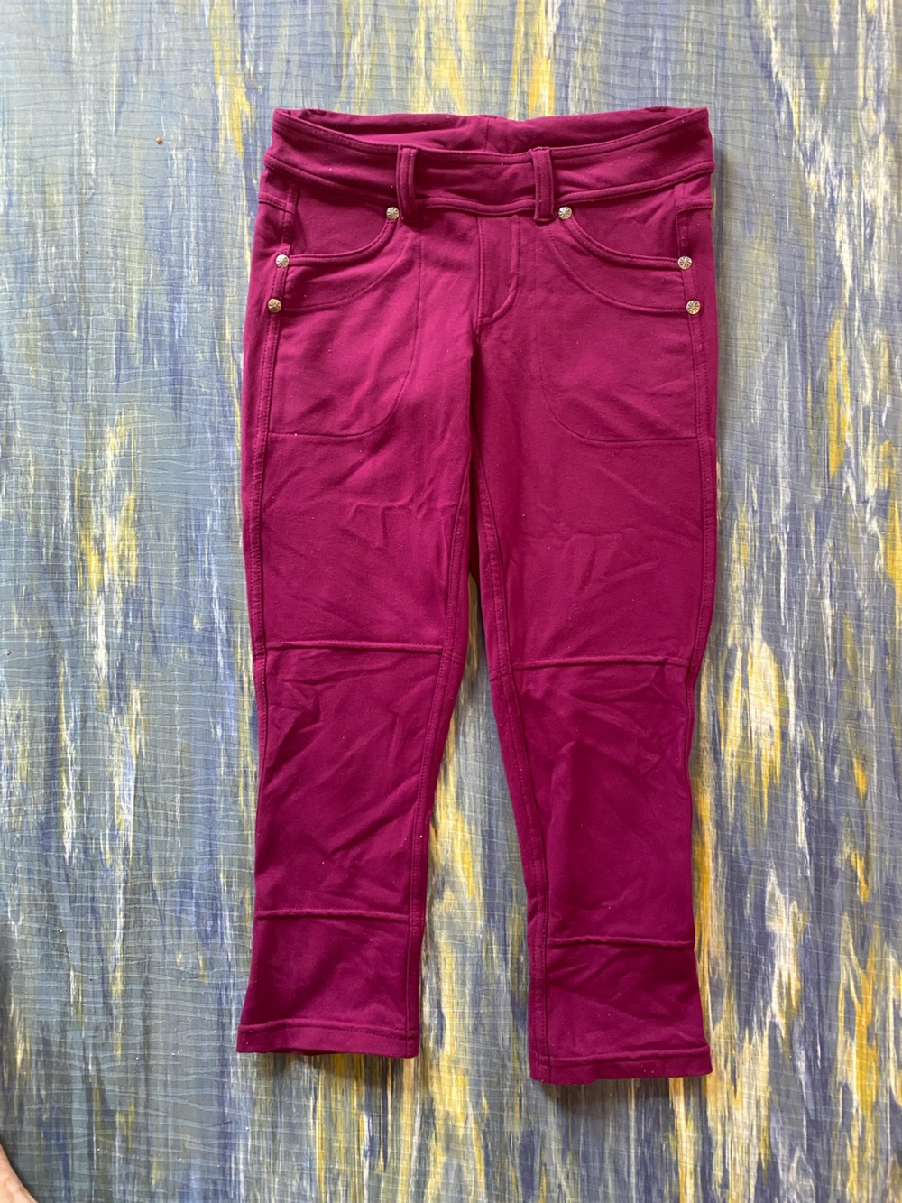 Athleta Magenta Pull-On Leggings